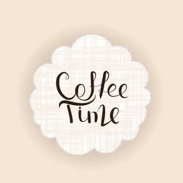 Coffee card design. Stock Illustration