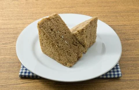 Coffee Chiffon Cake Stock Photos