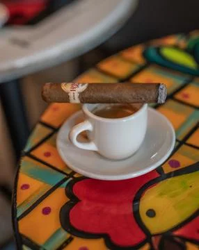 Coffee &amp; Cigar Stock Photos