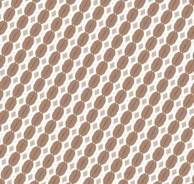 Coffee classic latte stroke-based repeatable contour surface pattern with espres Stock Illustration
