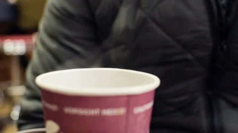 Coffee close up. Vídeo Stock 100582397