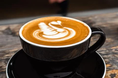 Coffee Close Up Latte Art Stock Photos