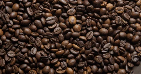 Coffee close up studio shot over rotating Stock Footage 324838752