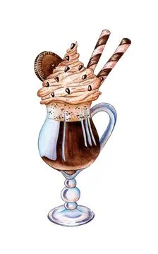 Coffee cocktail Stock Illustration