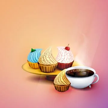 Coffee - coffe time - coffee break Stock Illustration