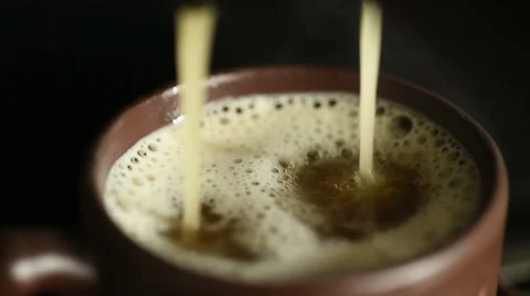 Coffee from coffee machine macro Stock Footage 63081668