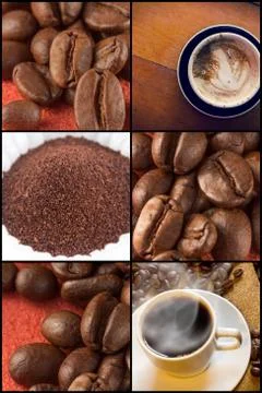 Coffee Collage Foto stock