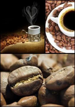 Coffee Collage Stock Photos