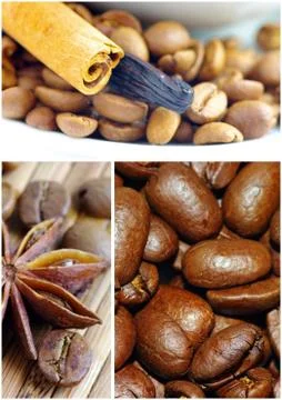 Coffee Collage Stock Photos