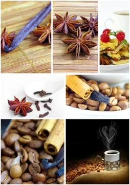Coffee Collage Stock Photos