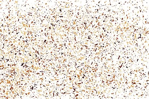 Coffee Color Grain Texture Isolated on White Background. 스톡 일러스트