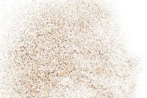 Coffee Color Grain Texture Isolated on White Background. 스톡 일러스트
