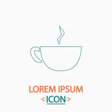 Coffee computer symbol Stock Illustration