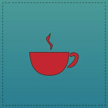 Coffee computer symbol Stock Illustration