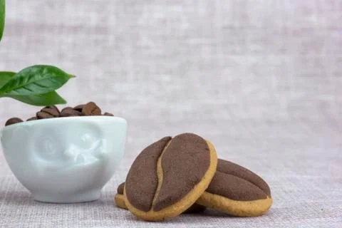 Coffee cookies Stock Photos