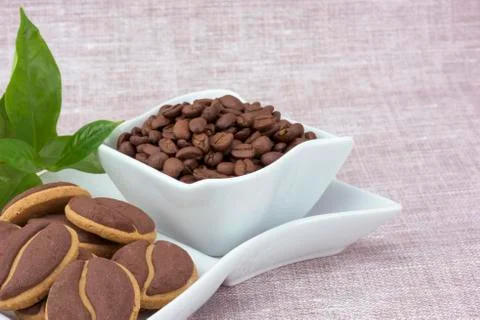 Coffee cookies Stock Photos