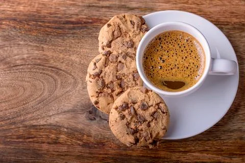 Coffee with cookies 스톡 사진
