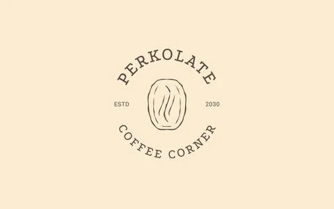 Coffee Corner Logo Vector Template For Cafe Brand Identity Stock Illustration