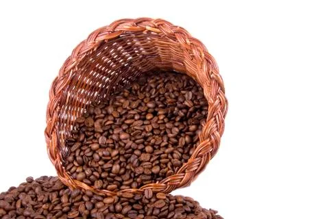 Coffee cornucopia front close Stock Photos
