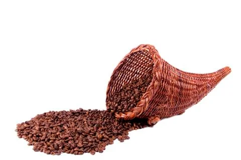 Coffee cornucopia landscape side Stock Photos