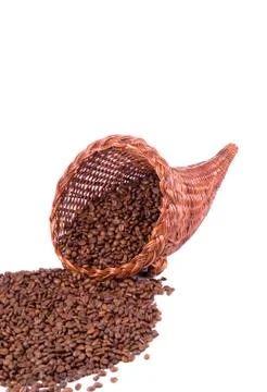 Coffee cornucopia portrait normal Stock Photos