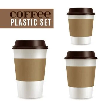 Coffee Covers Set Illustrazione stock