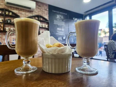 Coffee in a Cozy Environment Stock Photos
