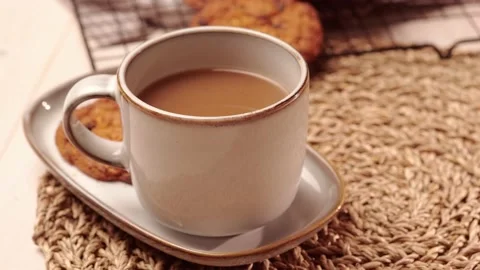 Coffee with cream Stock Footage 152848158