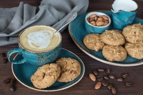 Coffee with cream Stock Photos