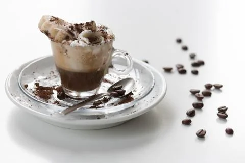 Coffee with cream Stock Photos
