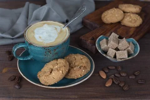 Coffee with cream Stock Photos