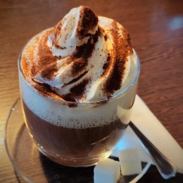Coffee with cream Stock Photos