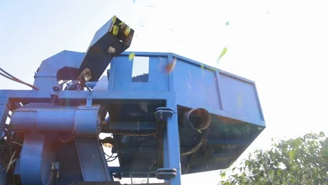 Coffee crop machine Stock Footage 113290045