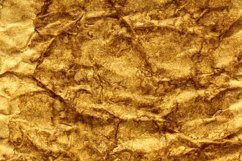 Coffee crumpled paper texture Stock Photos