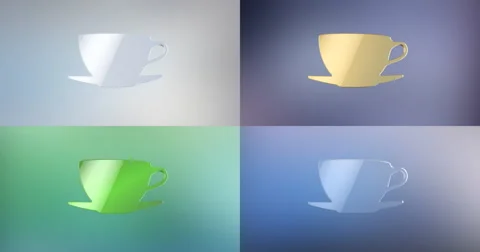 Coffee Cup 3d Icon Video stock 67947389