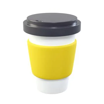 Coffee Cup 3d render illustration 스톡 일러스트