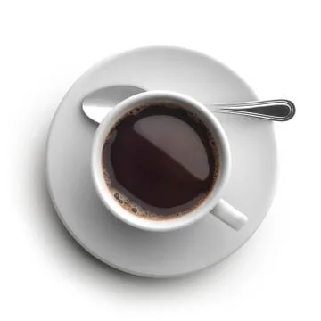 COFFEE CUP - from above Foto stock