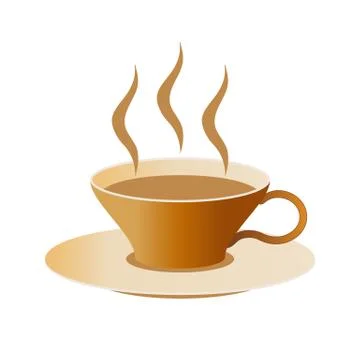 Coffee Cup and saucer. Vector EPS10 Stock Illustration