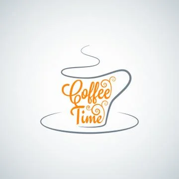 Coffee cup background Stock Illustration