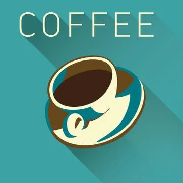 Coffee Cup Background Stock Illustration