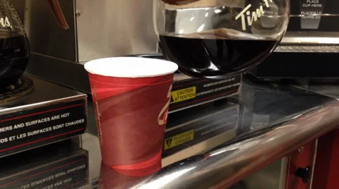 Coffee cup being filled Stock Footage 38048131