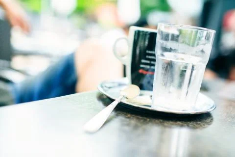 Coffee Cup At A Cafe Photos