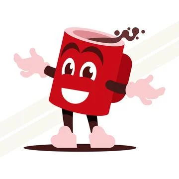 Coffee-cup-character Stock Illustration