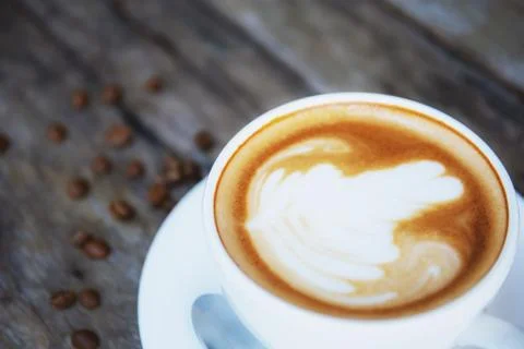 Coffee cup of closeup. Stock Photos