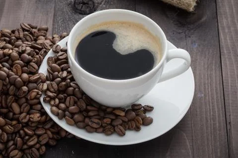 Coffee cup with coffee Stock Photos