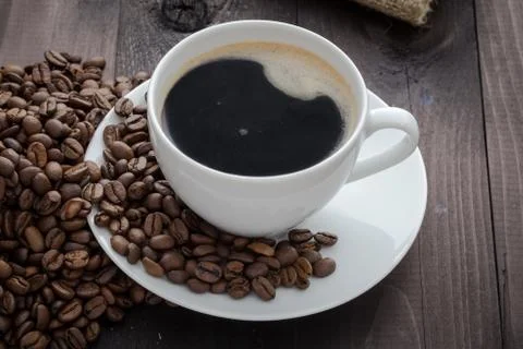 Coffee cup with coffee Stock Photos