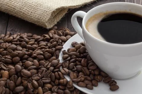 Coffee cup with coffee Stock Photos