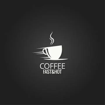 Coffee cup concept design background Stock Illustration
