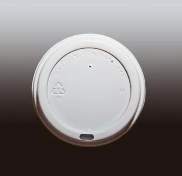 Coffee cup contained plastic cap Stock Photos