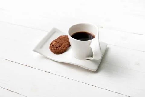 Coffee cup with cookie Foto stock